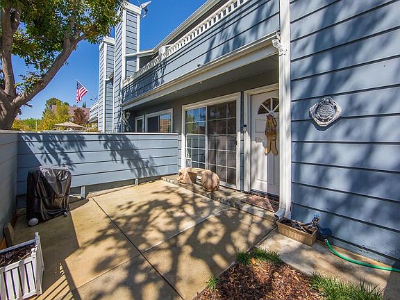Gated front patio