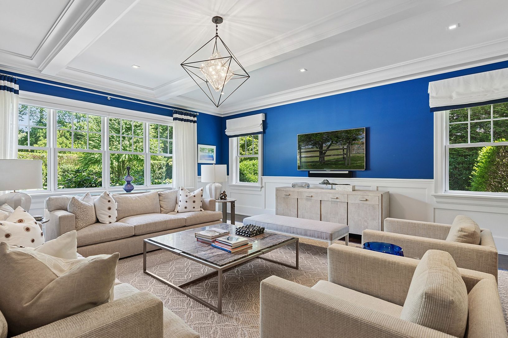 Generous formal living room