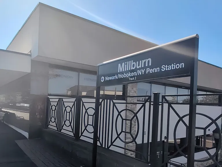 Millburn train station, 0.5 mile away