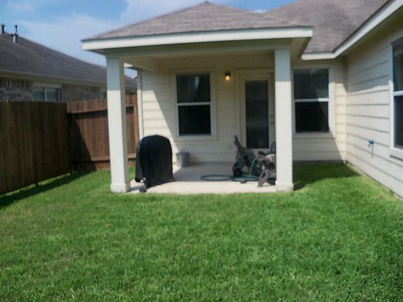 Back yard with Covered Patio