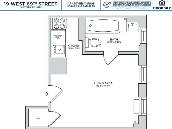 2nd image of 19 W 69th St APT 505