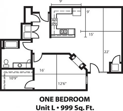 One Bedroom L One Bedroom L