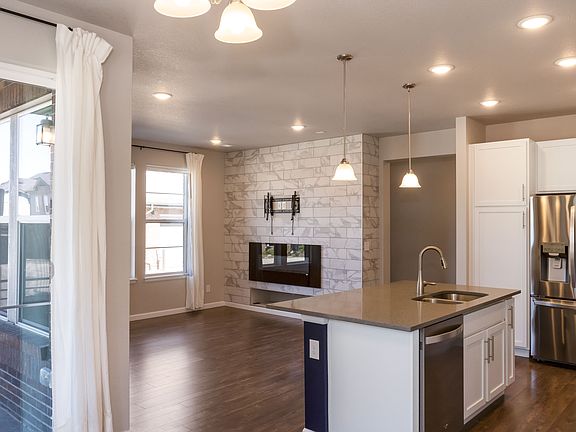 Kitchen and living room