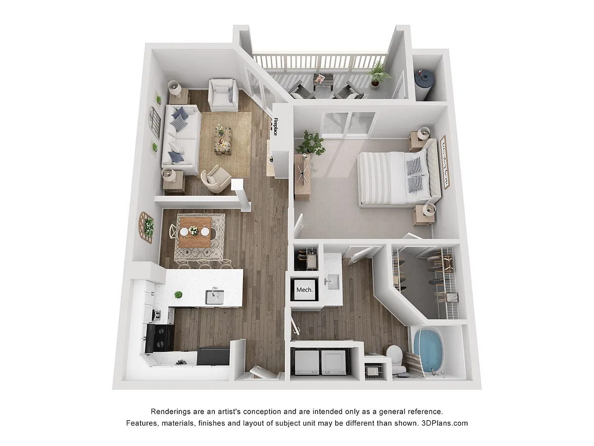 Floor plan Dogwood A1B