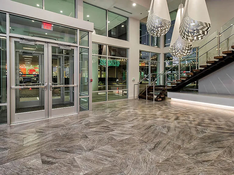 Our hotel styled lobby is your first introduction to our fashion forward community