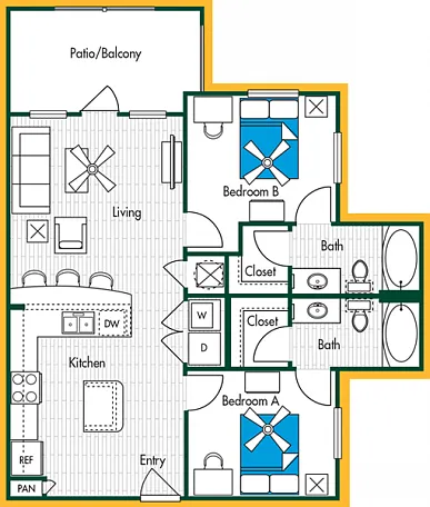 2BR/2BA - B1 2BR/2BA - B1