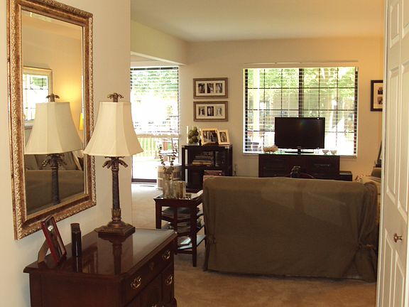 Foyer looking into living room