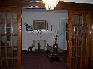french doors to living room