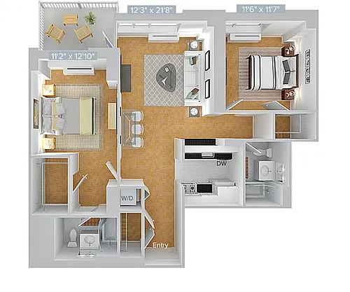 Floor plan B1-1013