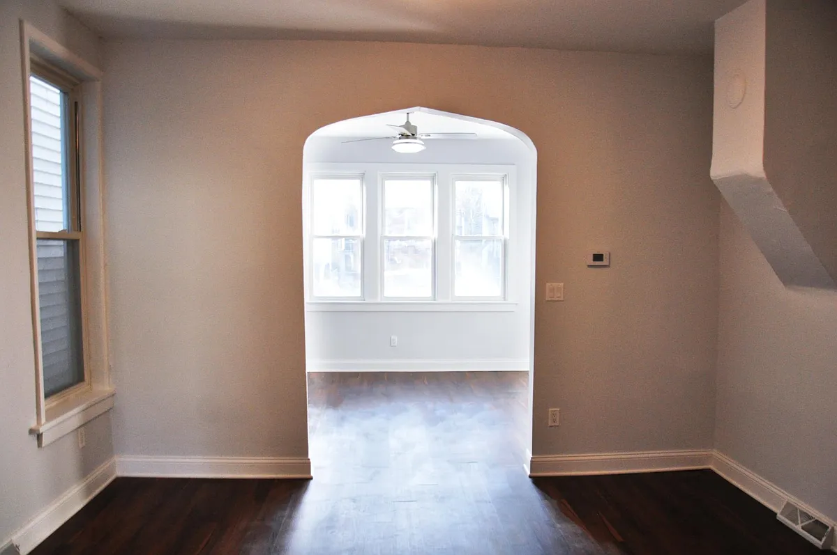 Dining room into living room - 2529 N Washtenaw Ave #1