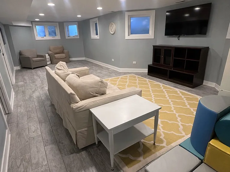 Lower level living area