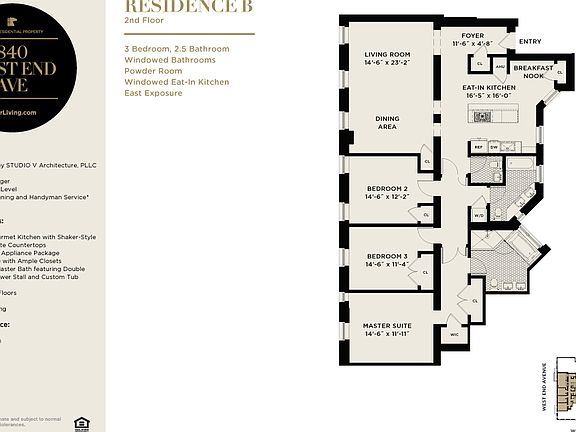 2nd image of 840 W End Ave APT 2bb