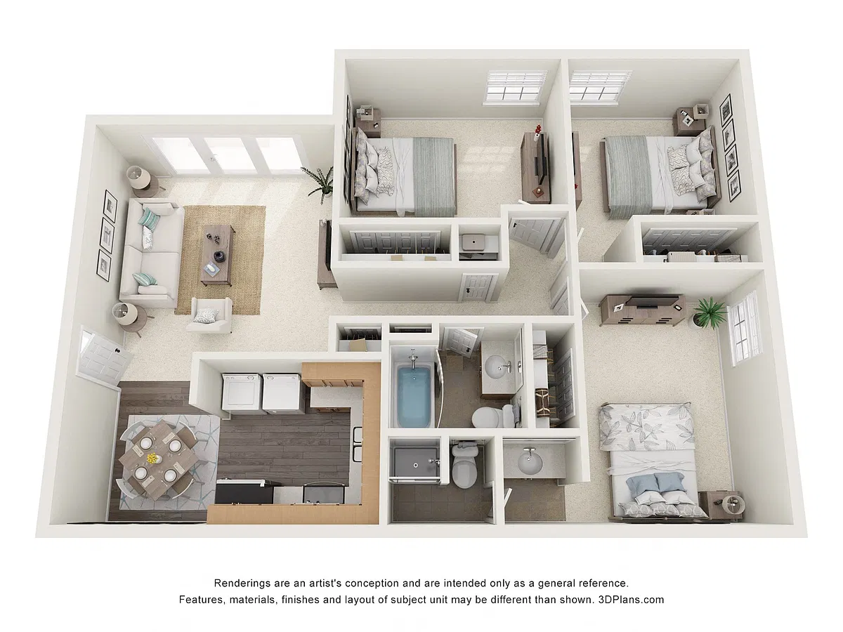 Floor plan 3 Bedroom