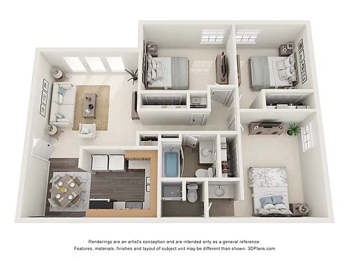 Floor plan 3 Bedroom