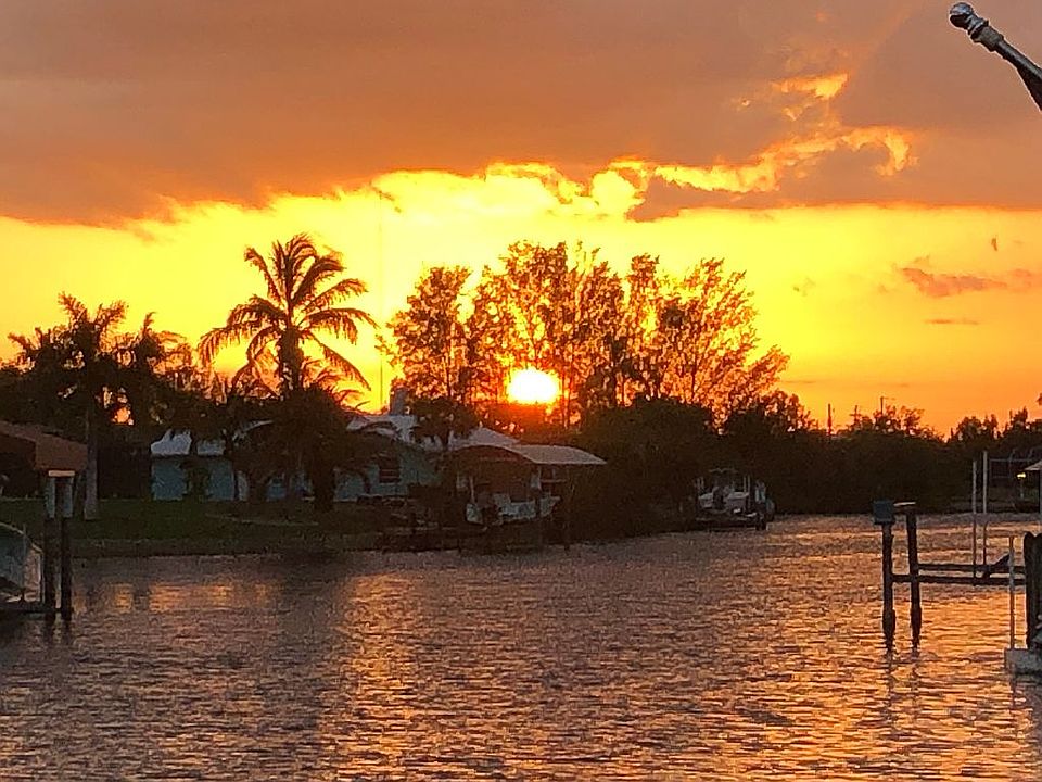 Sunset on our canal