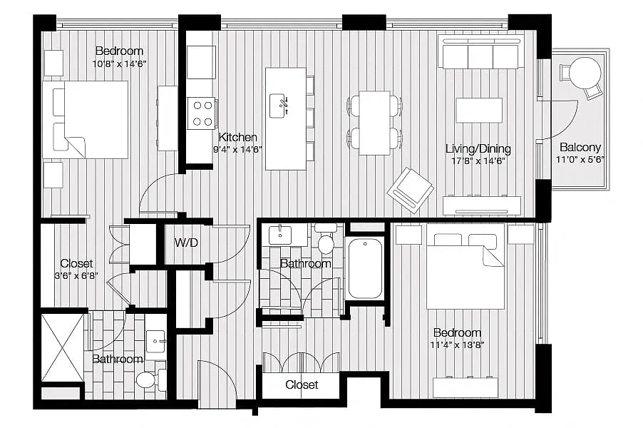 Floor plan B6
