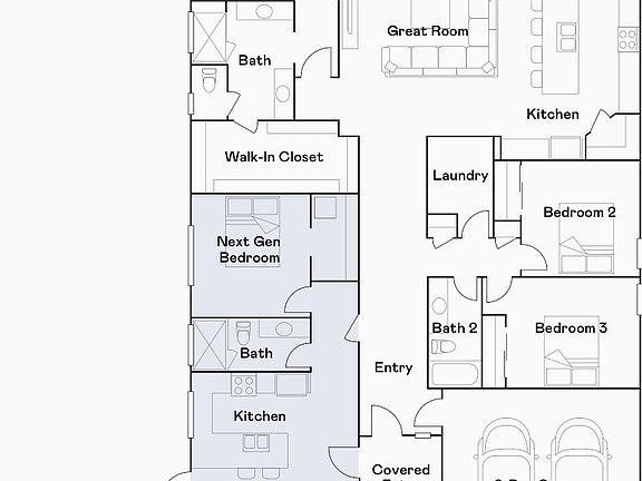 Main house (white portion) is for rent, including brand new pool and gas fireplace.