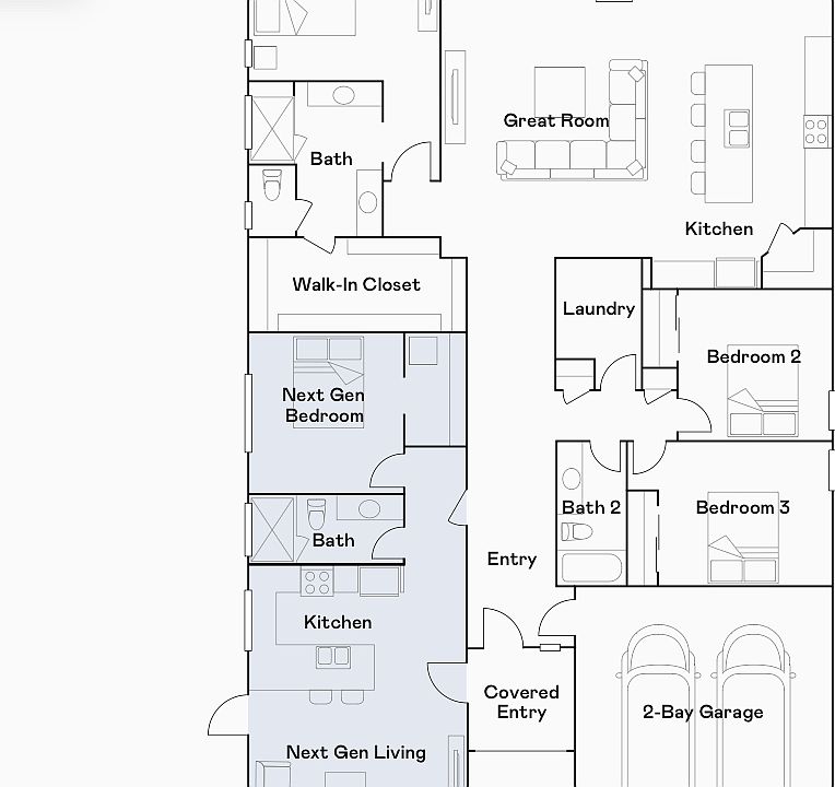 Main house (white portion) is for rent, including brand new pool and gas fireplace.