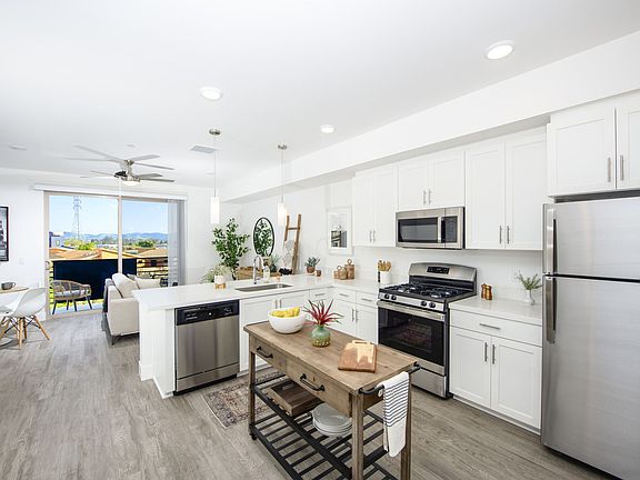 View of Kitchen and Dining Area