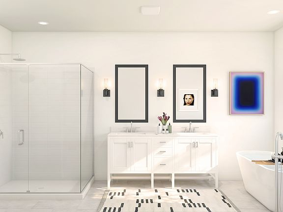 Primary bath with bath tub