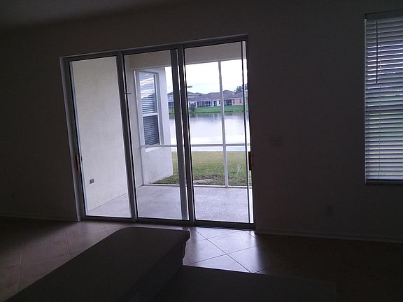 sliding glass doors lake side