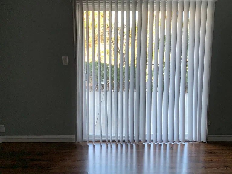 Master bedroom downstairs - slider opens to patio