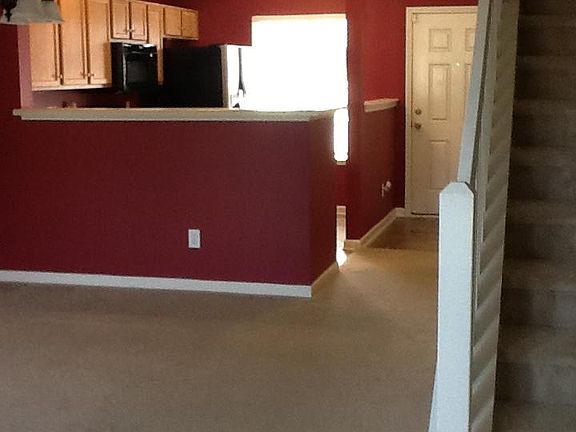 View from Living room into Kitchen. Now has hardwood floor.