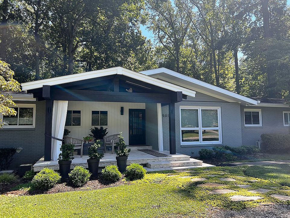 tumbled marble front porch