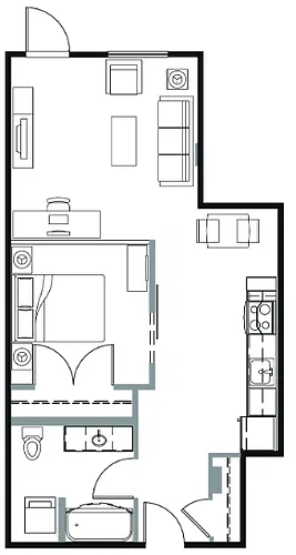 Floor plan A1E