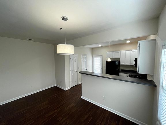 View of kitchen from dining room.