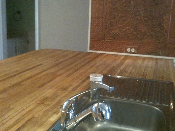 butcher block/dual sink