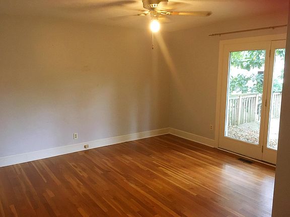 Master Bedroom, with back doors to attached porch.