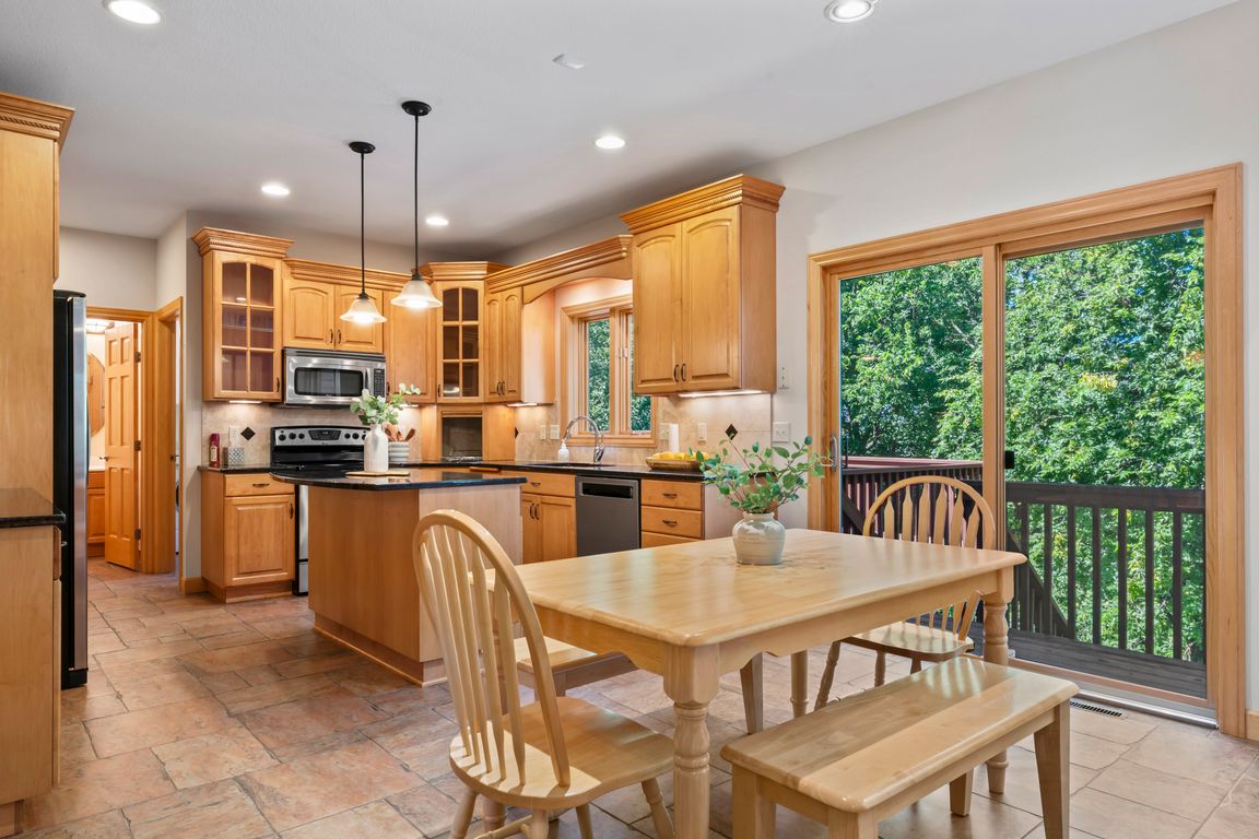 Informal Dining Area, w/ Sliding Door to Lg Deck