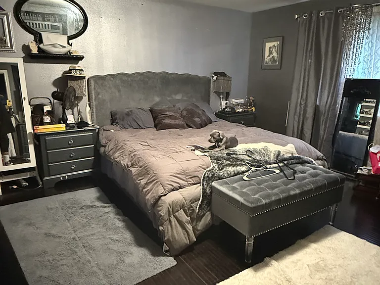 master bedroom with very large walk in closet and bathroom
