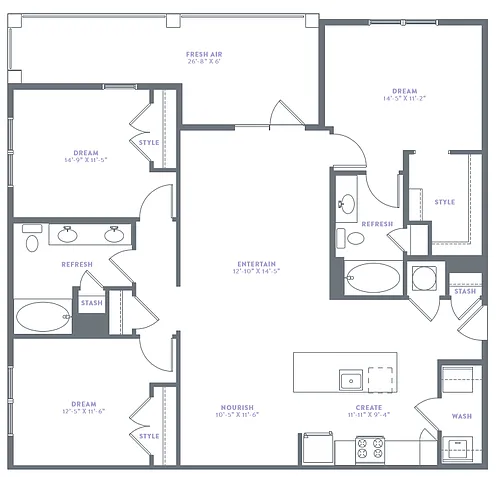 Floor plan C1