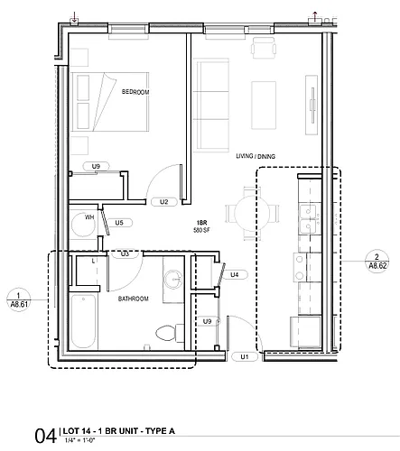 Floor plan 1 Bedroom