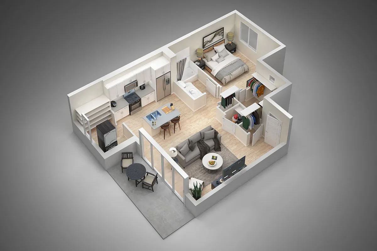 Floor plan One Bedroom