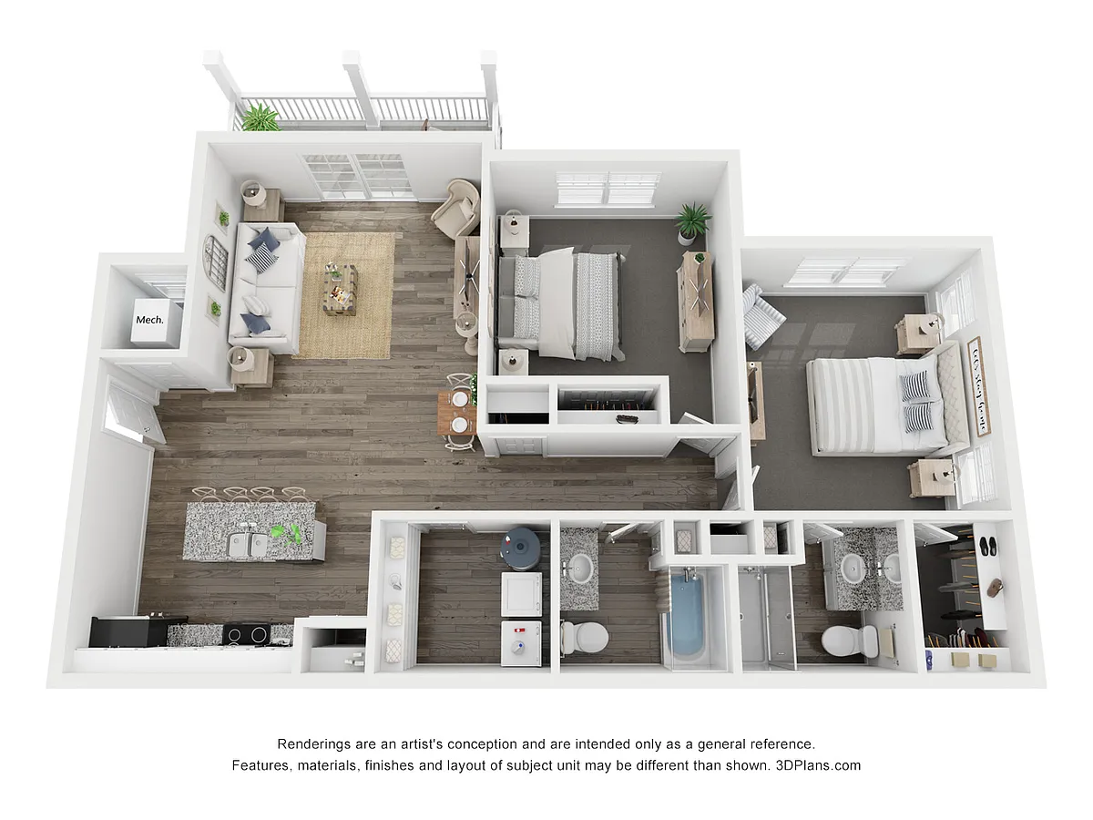 Floor plan End Unit