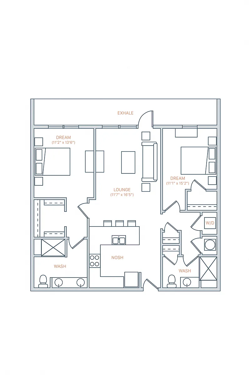 Floor plan B1DN
