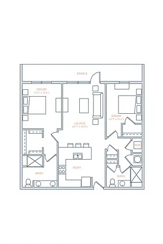 Floor plan B1DN