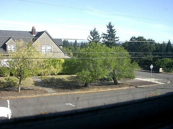 view from upstairs bedroom