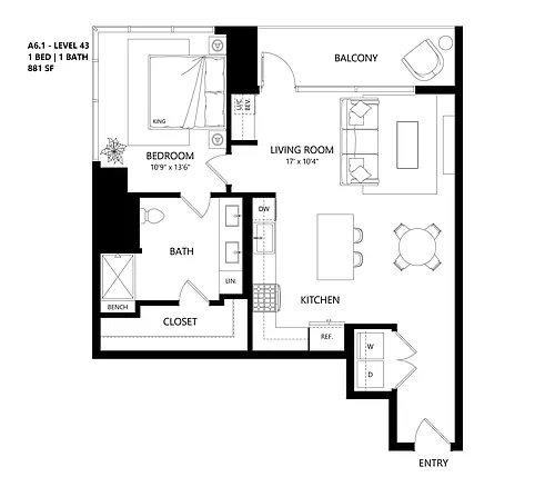 Floor plan A61