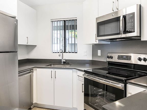 Kitchen with Stainless Steel Appliances and Granite Countertops