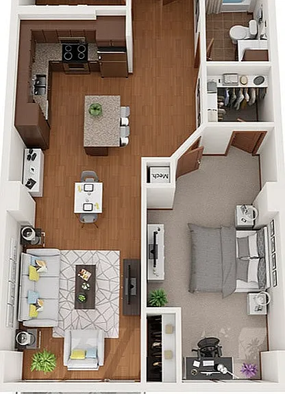 Floor Plan C2 | Domain | Apartments in Madison, WI Floor Plan C2 | Domain | Apartments in Madison, WI