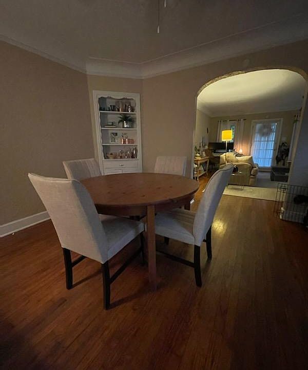 Dining room facing the living room