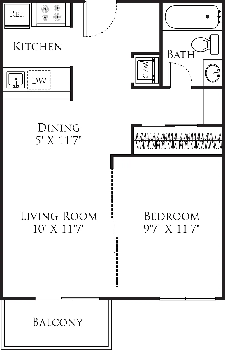 Floor plan Studio A