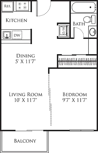 Floor plan Studio A
