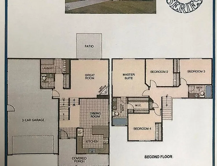 Floorplan - the basement is finished and not shown on this floorplan.