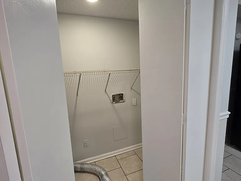 Laundry area in kitchen