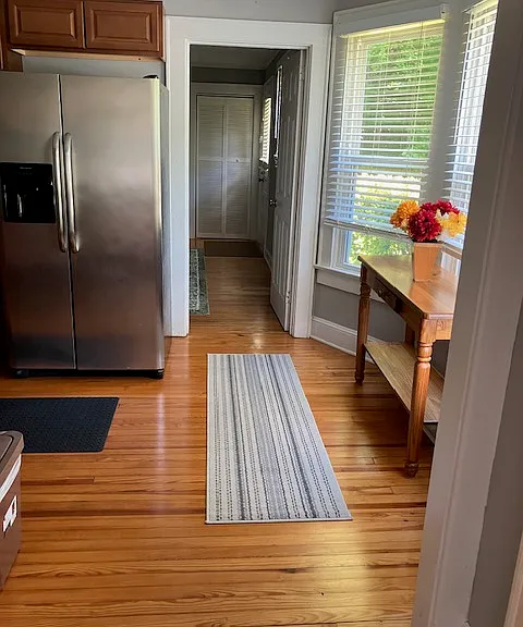 Transition from kitchen to Bedroom 3 (or playroom/office/den).